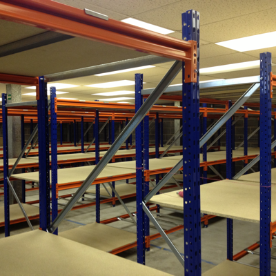 New longspan shelving, industrial shelving