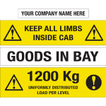 Magnetic and Self Adhesive Information Labels