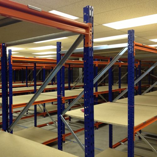 hand loaded shelving